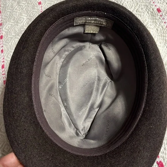 Stetson Dark Brown Fedora Hat - Picture 5 of 7